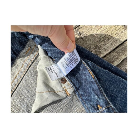 Aeropostale Bayla Skinny Jeans Mid Rise 2009 Stretch Blue Whiskered 5 Pocket - Picture 4 of 5